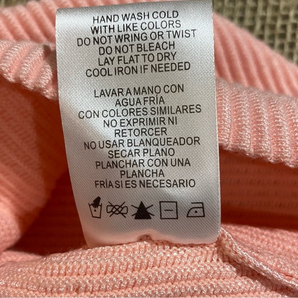 gb Girls Peach Sweater Tank Top, Size Large, Hand Wash - Picture 4 of 6